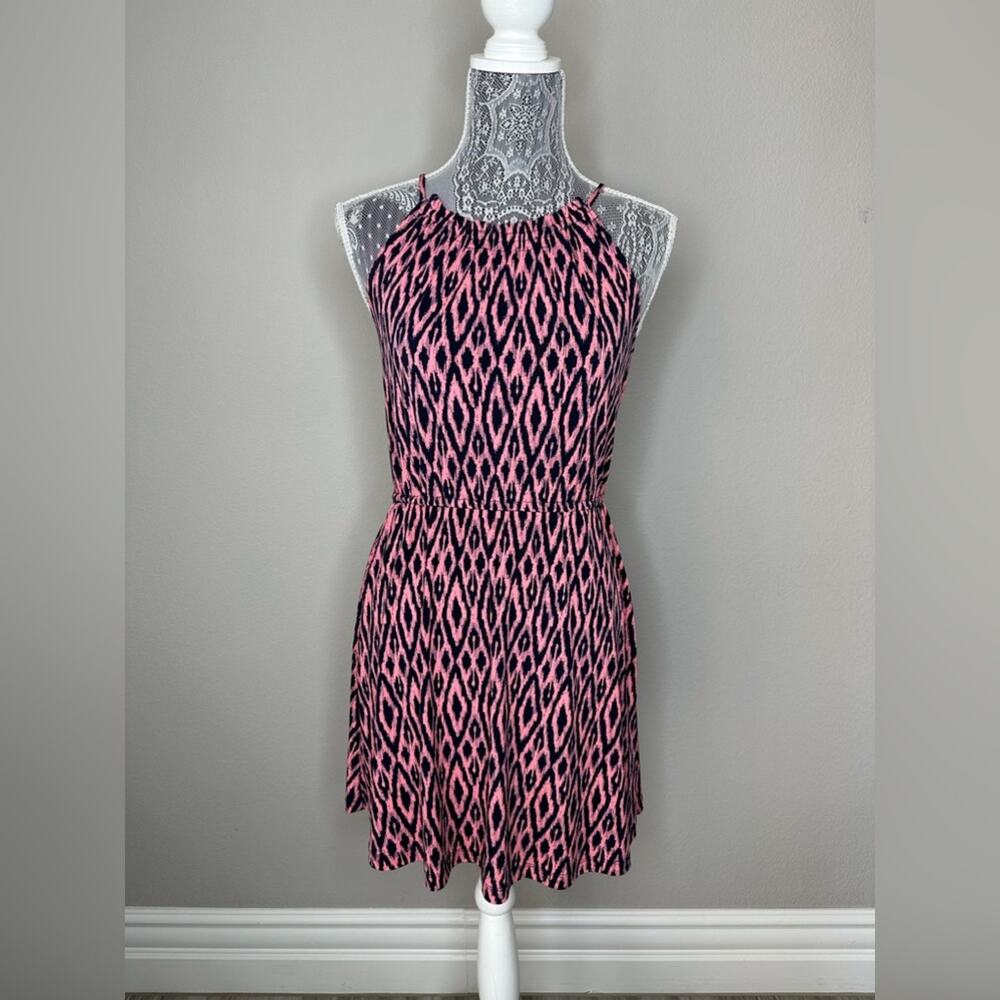 BANANA REPUBLIC Womens Ikat Spaghetti Strap Fit and Flare Dress Petite XXS